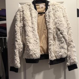 Melrose and Market Cream Teddy Jacket